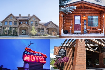 Collage of Town Square Inns four properties