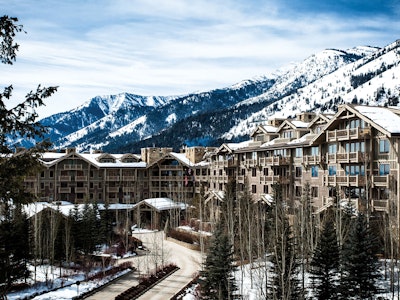 Exterior of the Four Season Resort in winter