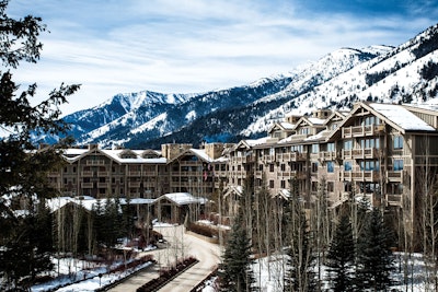 Exterior of the Four Season Resort in winter