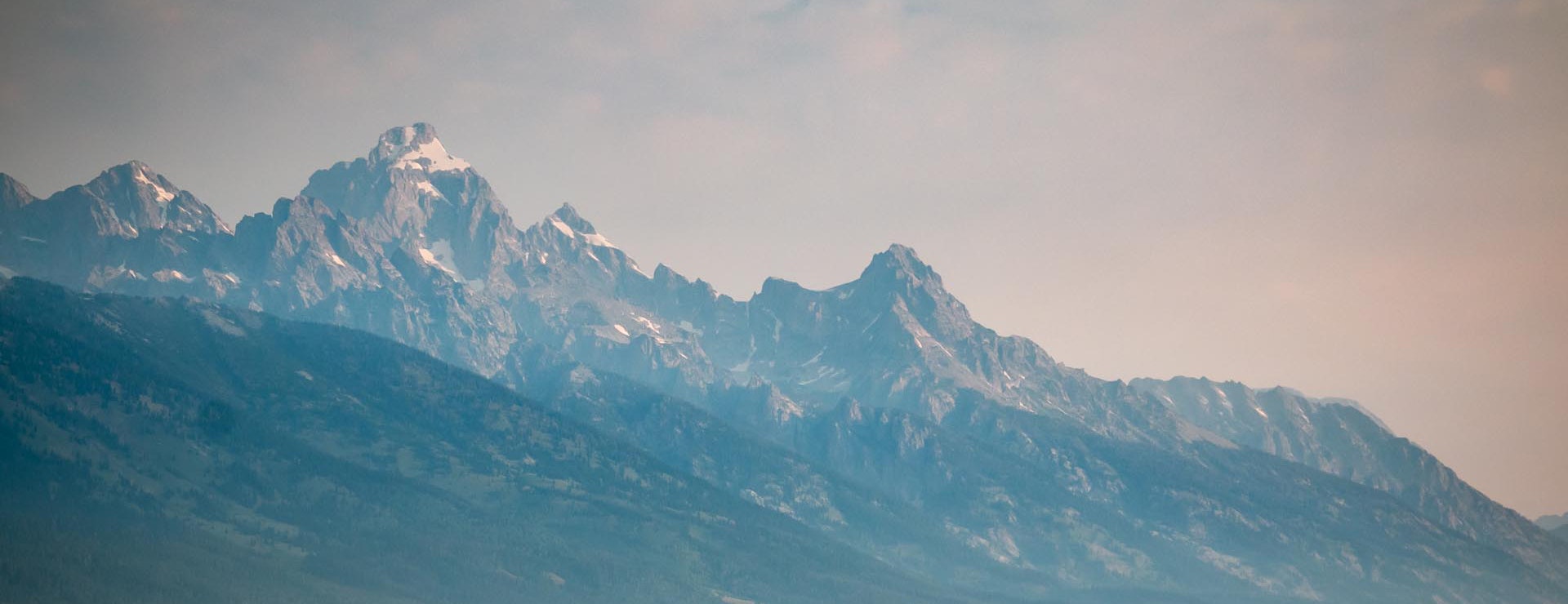 Tetons at dusk