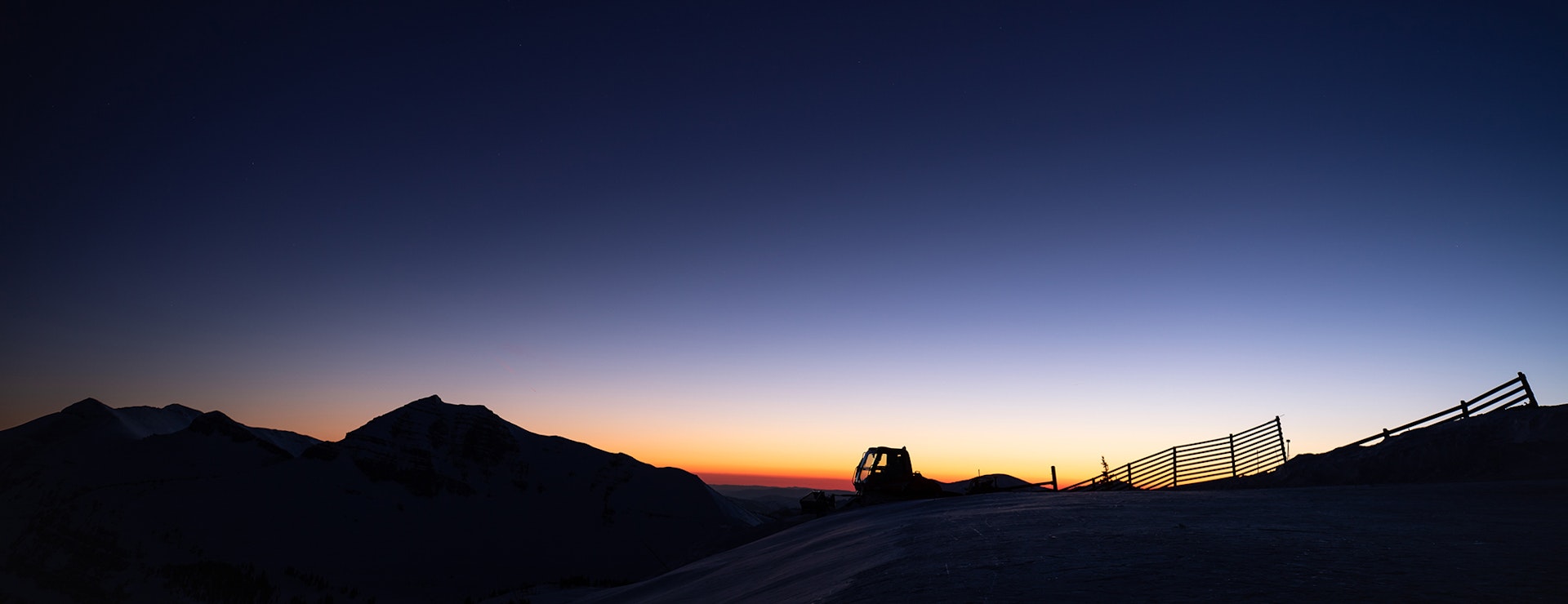 Sunset from the top of Rendezvous Bowl