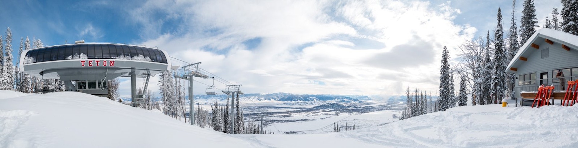 Pano shot of the top of Teton