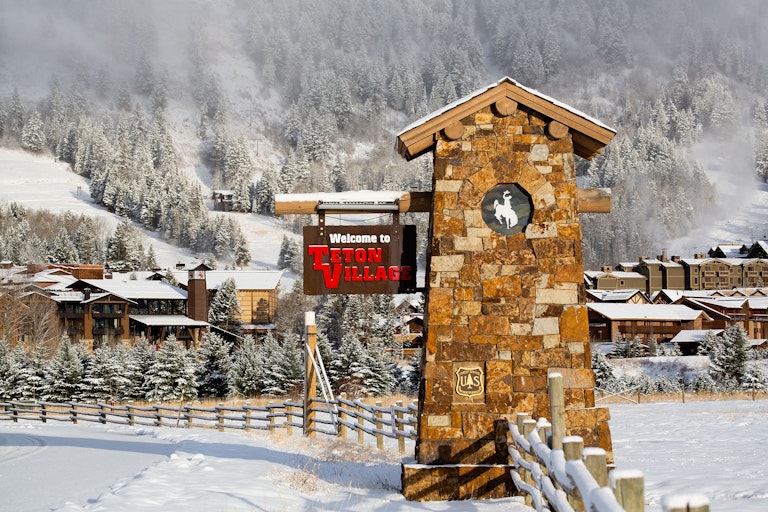 Entrance to Teton Village