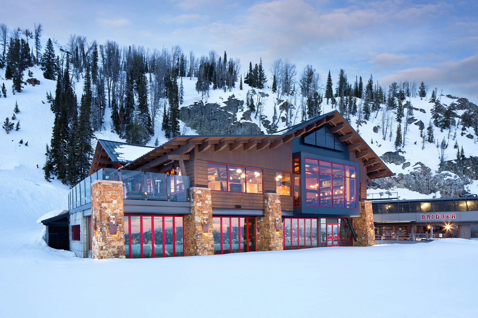 Rendezvous Lodge in the Evening