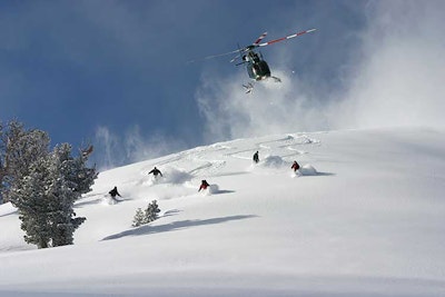 High Mountain Heli Skiing taking people out for a powder day