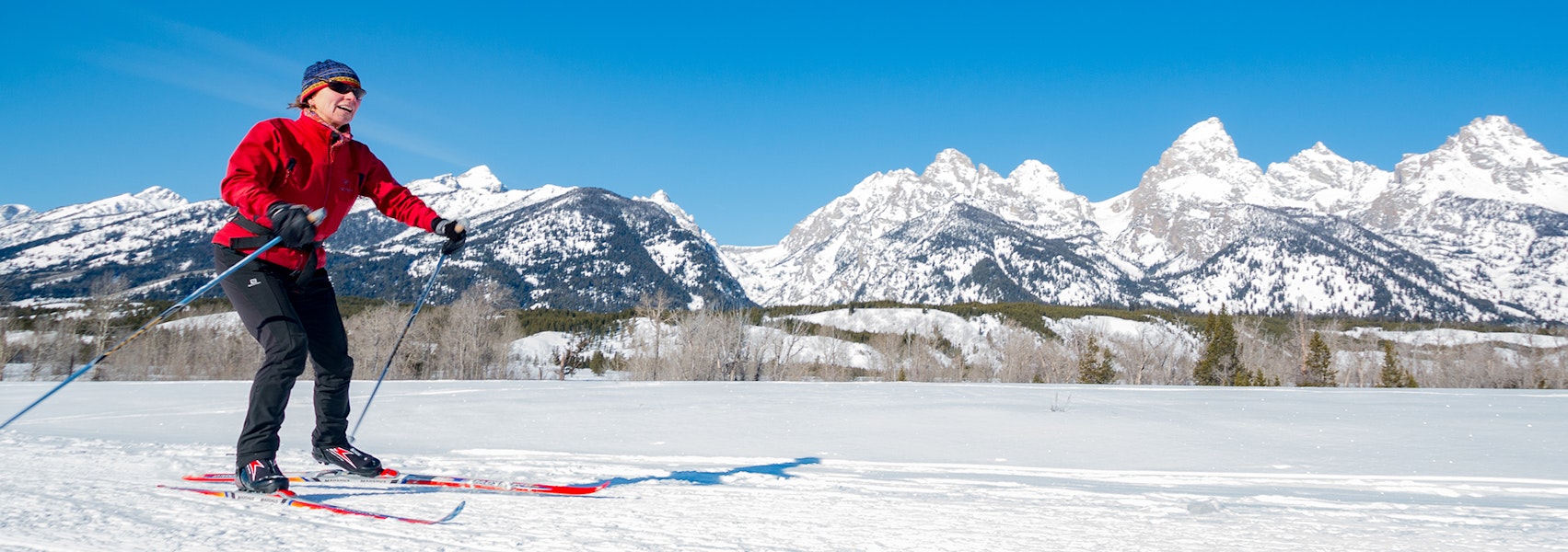 Cross country skiing in Grand Teton National Park