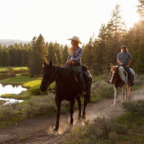 Scenic horseback ride at Headwaters