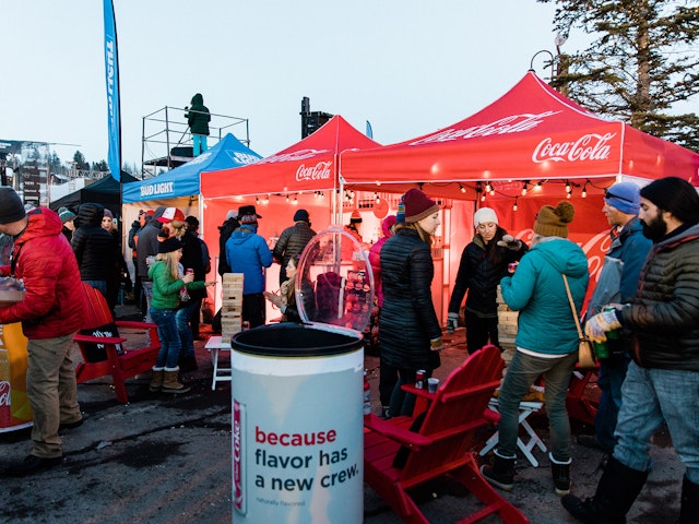 Coca-Cola booth at Rendezvous Music Fest