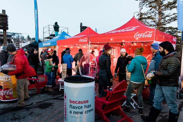 Coca-Cola booth at Rendezvous Music Fest
