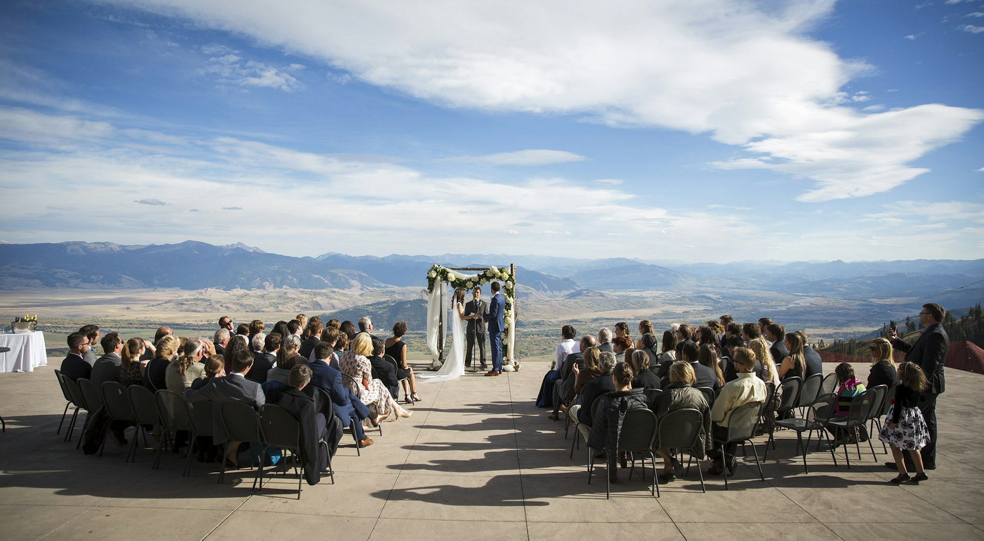 Beautiful Wedding on the Deck at Piste