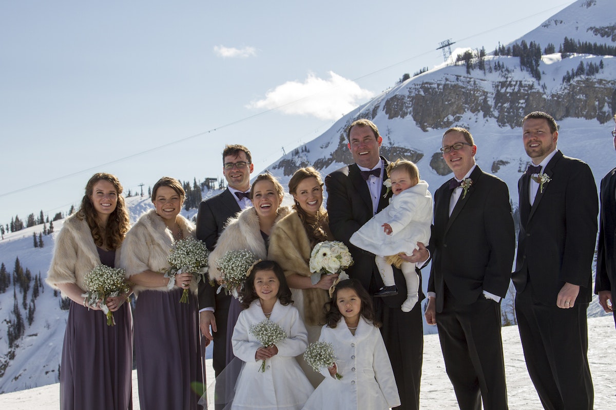 Winter wedding at Rendezvous