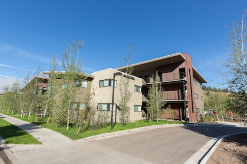 Exterior shot of Powderhorn apartments