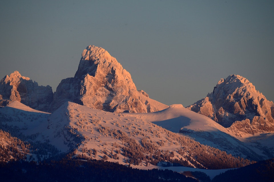 Scenic shot of the Tetons from Grand Targhee