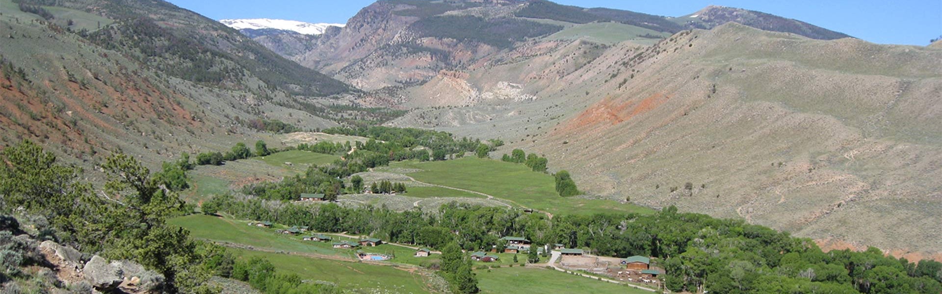 Aerial view of the C.M. Ranch