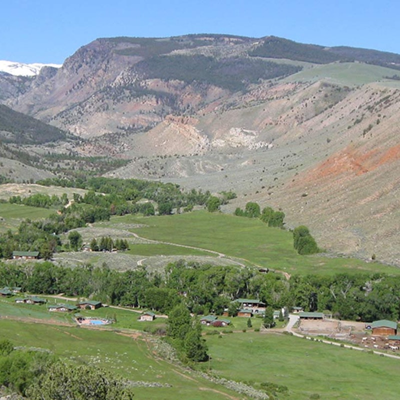 Aerial view of the C.M. Ranch