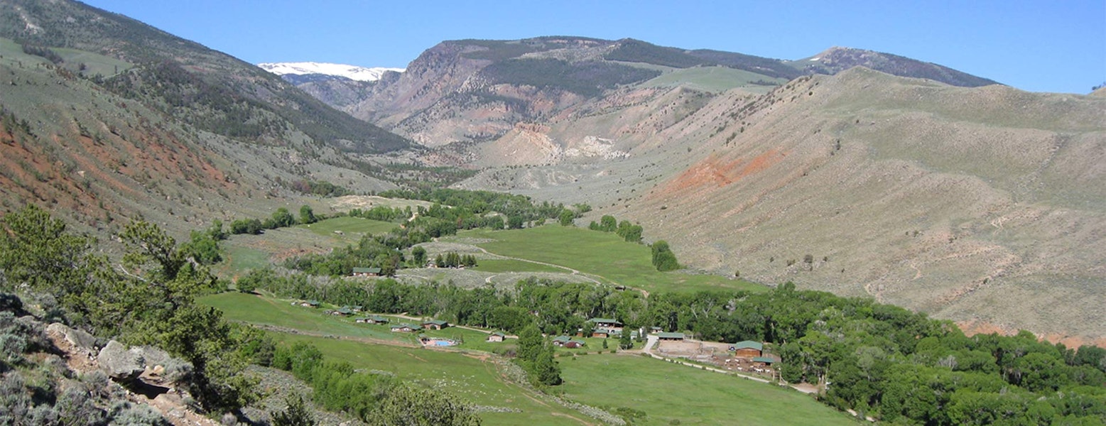 Aerial view of the C.M. Ranch