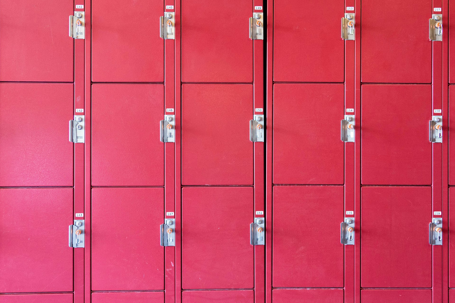 Shot of the outdoor lockers