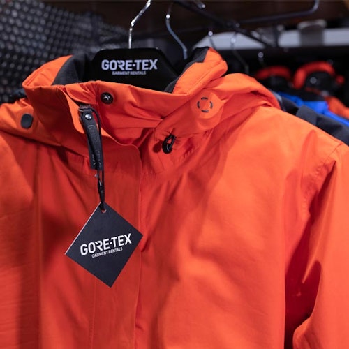 Orange Gore-Tex jacket