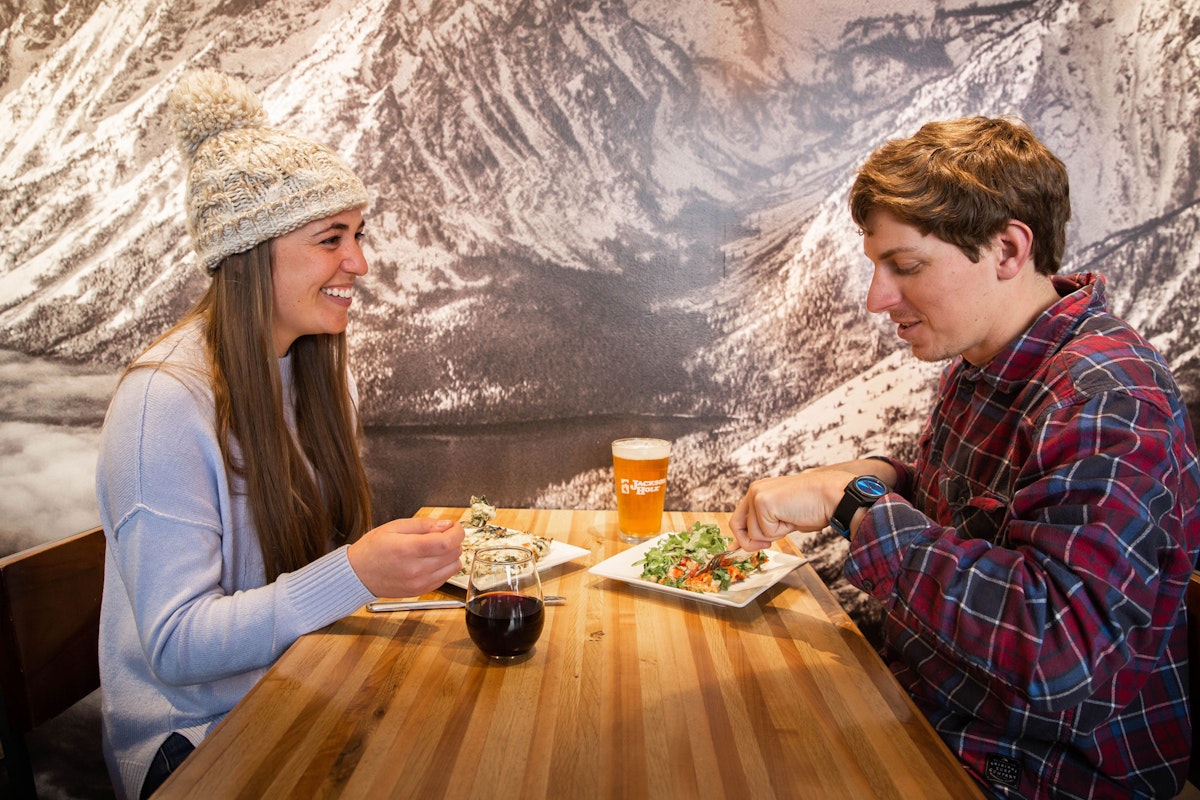 People eating at Off Piste