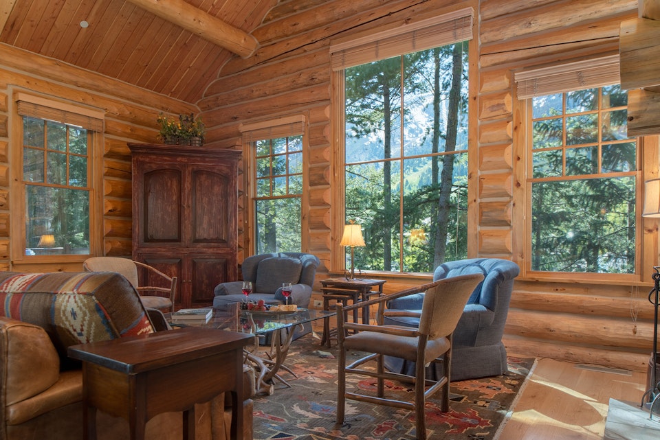 inside of JHRL lodging property during summer