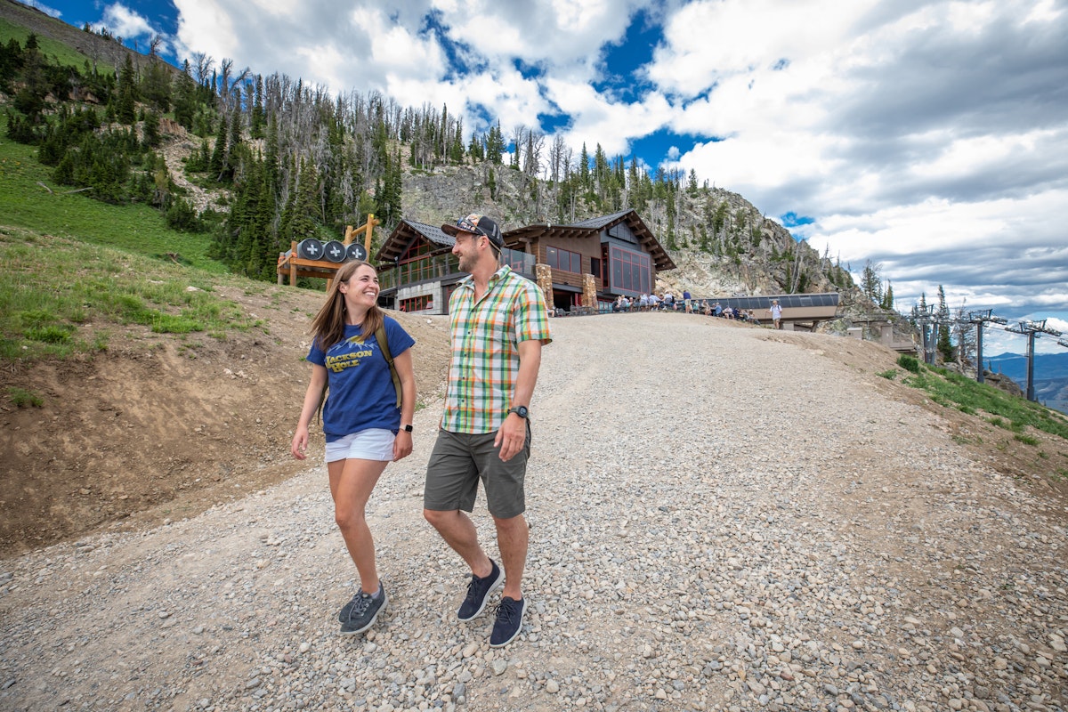 Hiking down from The Deck