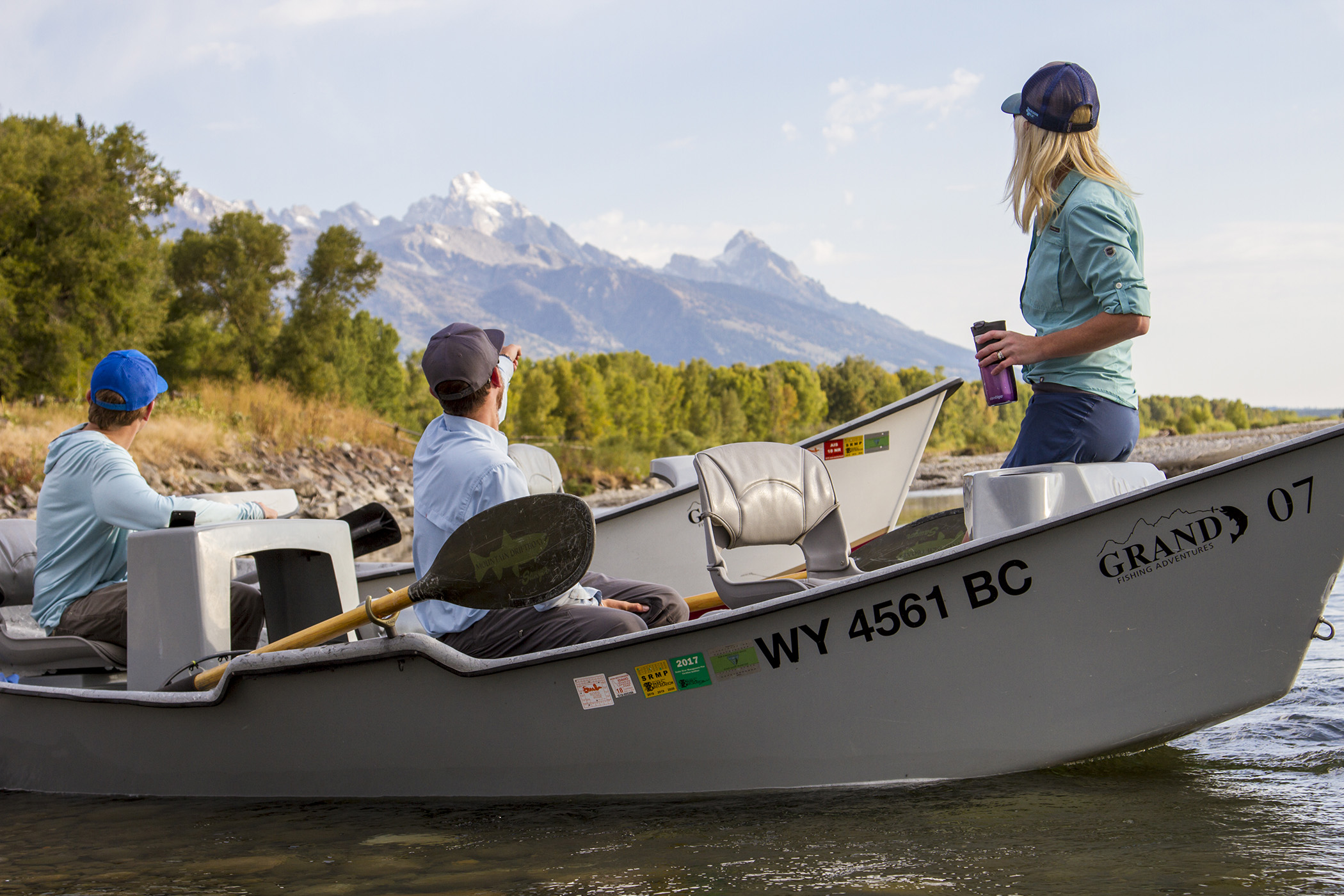 Scenic fly fishing float down the Snake