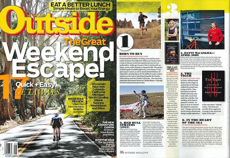 Cover of outside magazine featuring Eric Orton