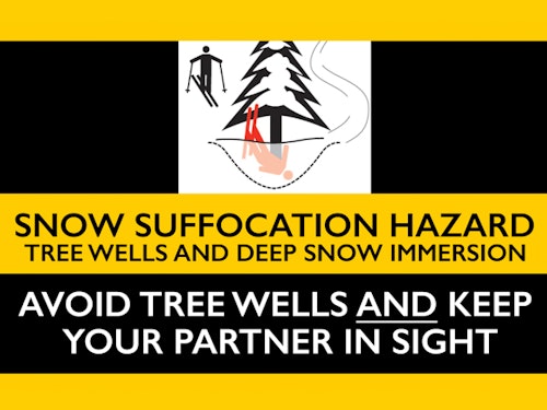 Creative for tree well safety and snow immersion