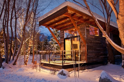 Fireside cabin exterior