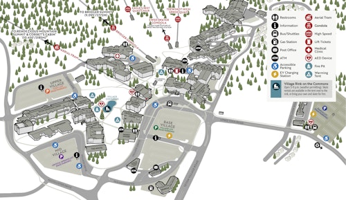 Teton Village Winter Map