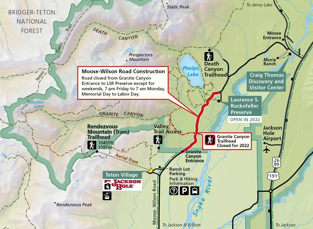 Moose-Wilson road closure