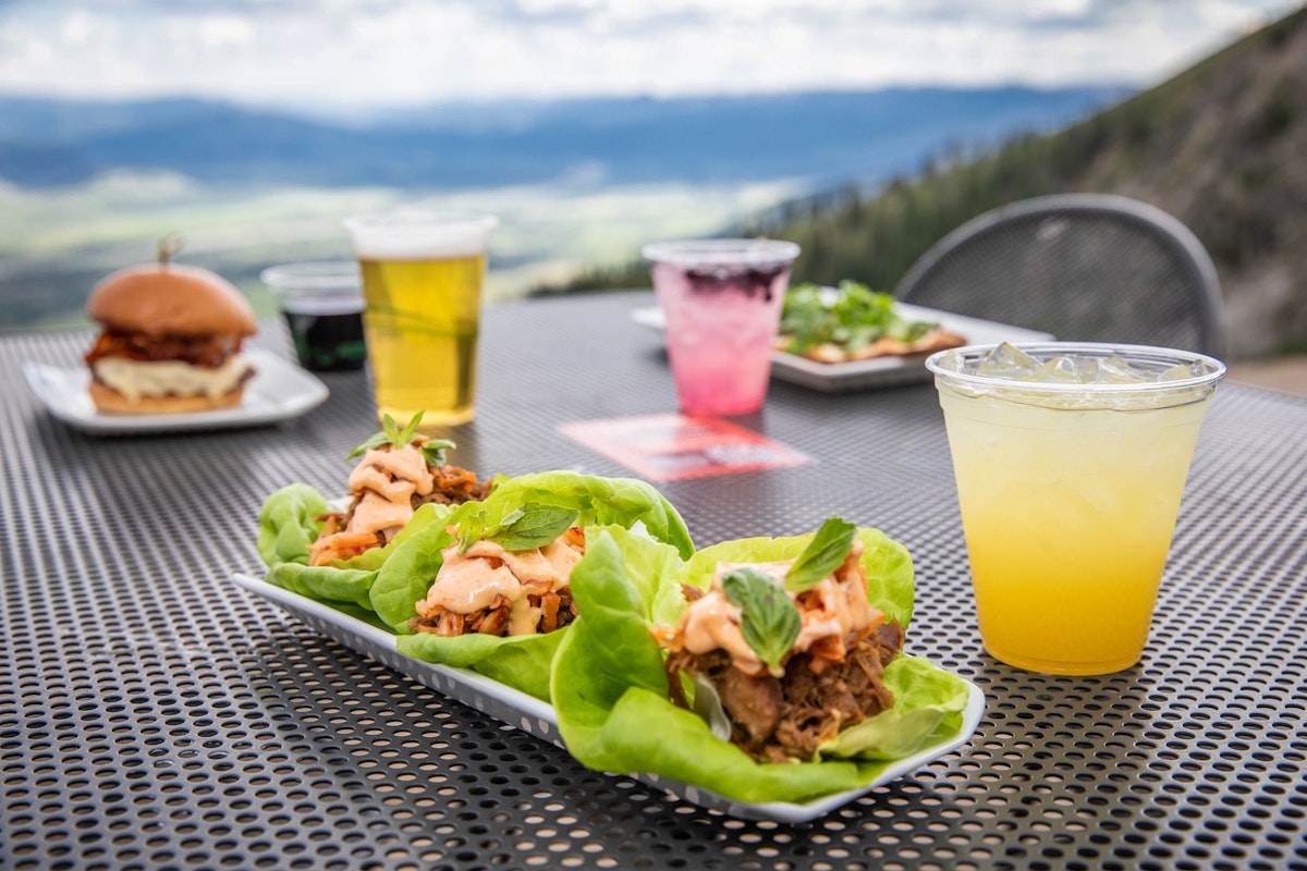 Food and drinks at The Deck