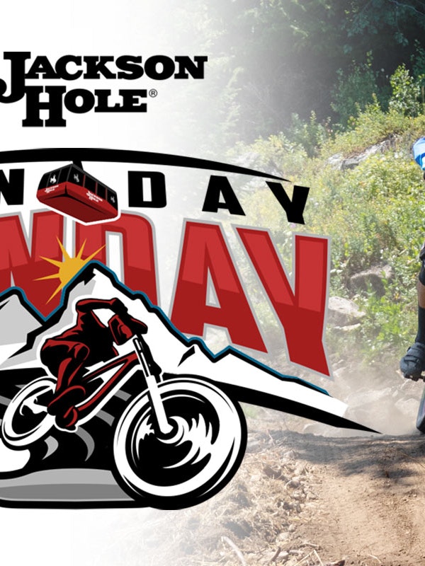 Sunday Funday logo with mountain biker
