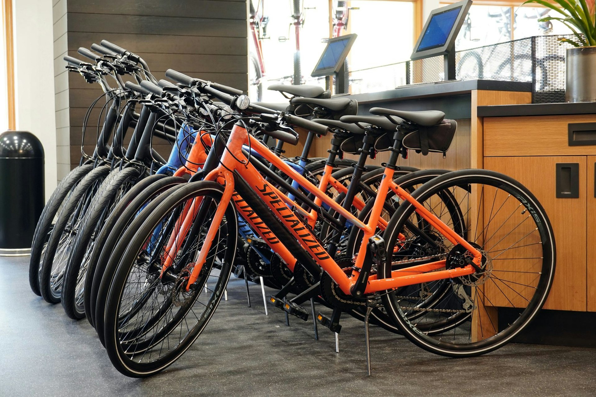 Specialized rental bikes at TVS