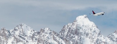 Airplane and Tetons
