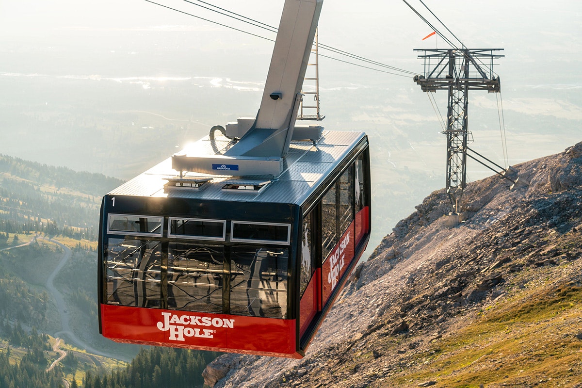 The Aerial Tram during summer