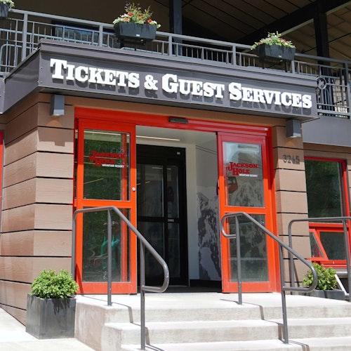 Outside of Tickets & Guest Services building