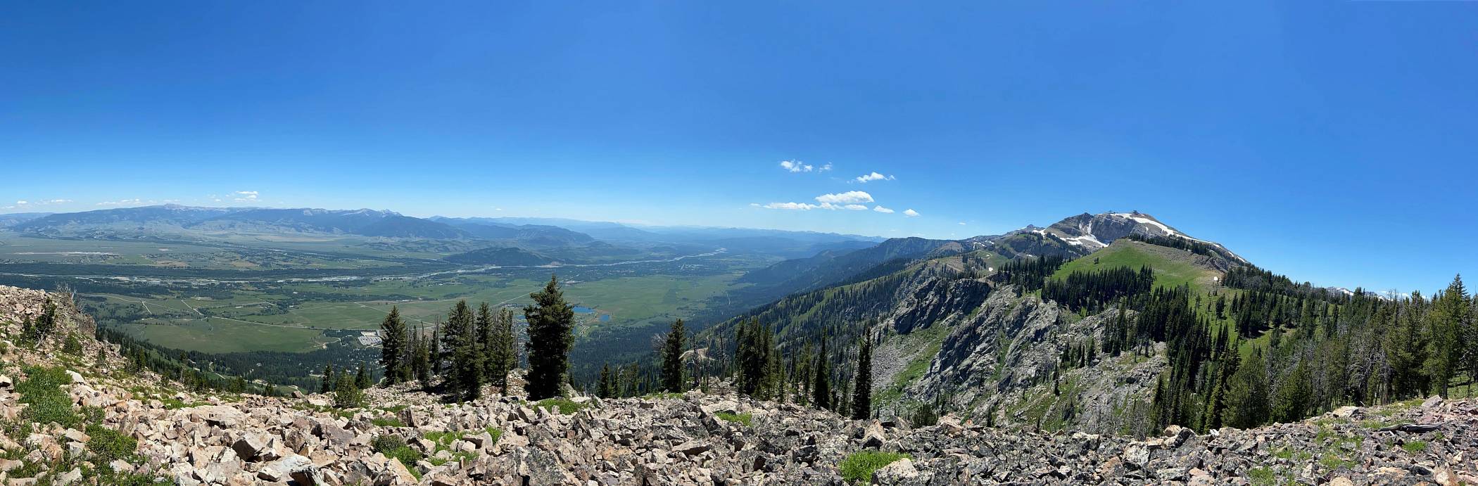 Panormic view from the top of Casper Ridge Loop