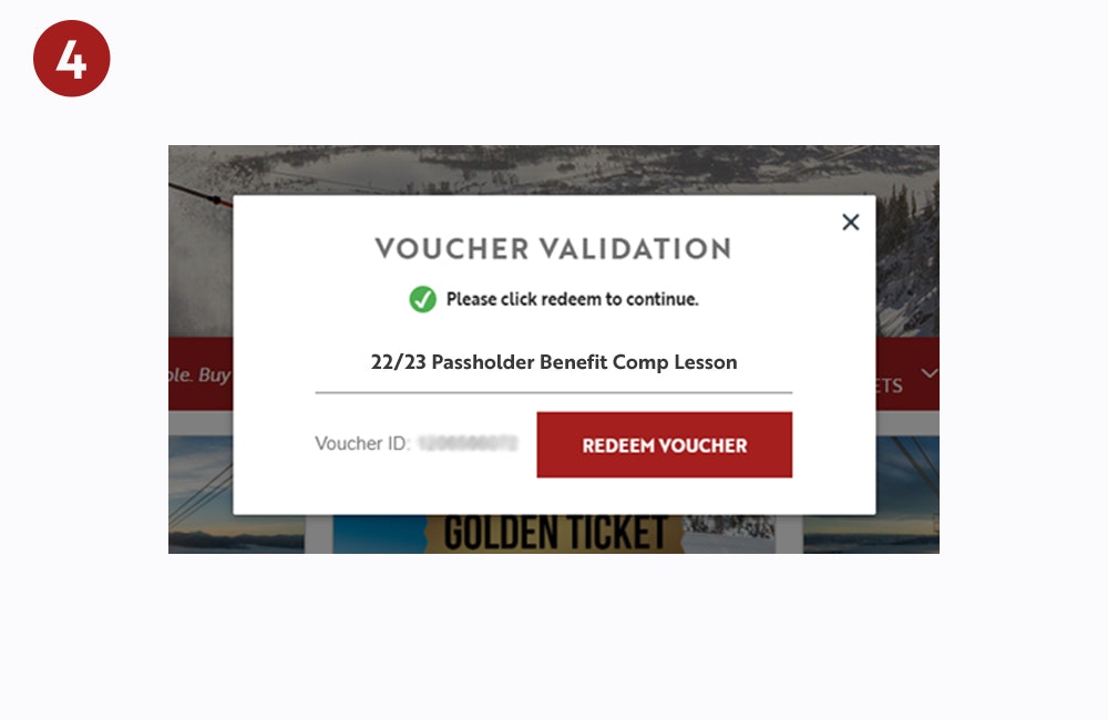 Click "Redeem Voucher" on Voucher Validation screen