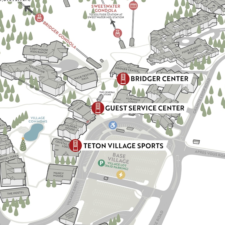 map of Lift Ticket Pick-Up Box locations