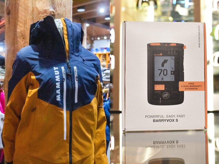 Mammut beacon and jacket