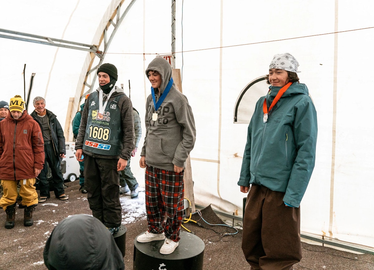 USASA competitors receiving medals