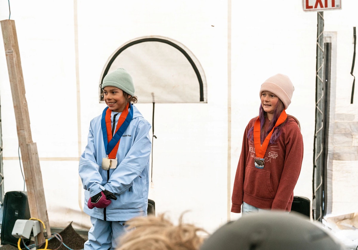USASA competitors receiving medals