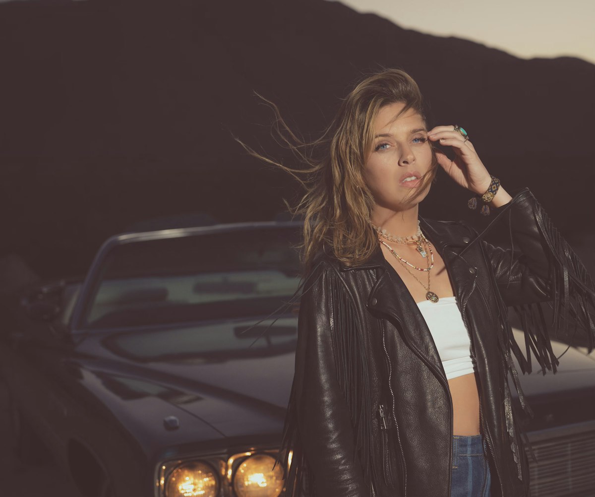ZZ Ward in front of car