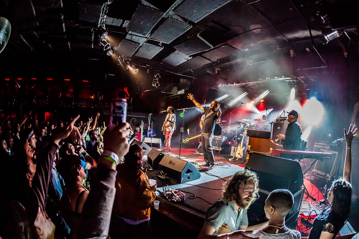 Dumpstaphunk performing onstage