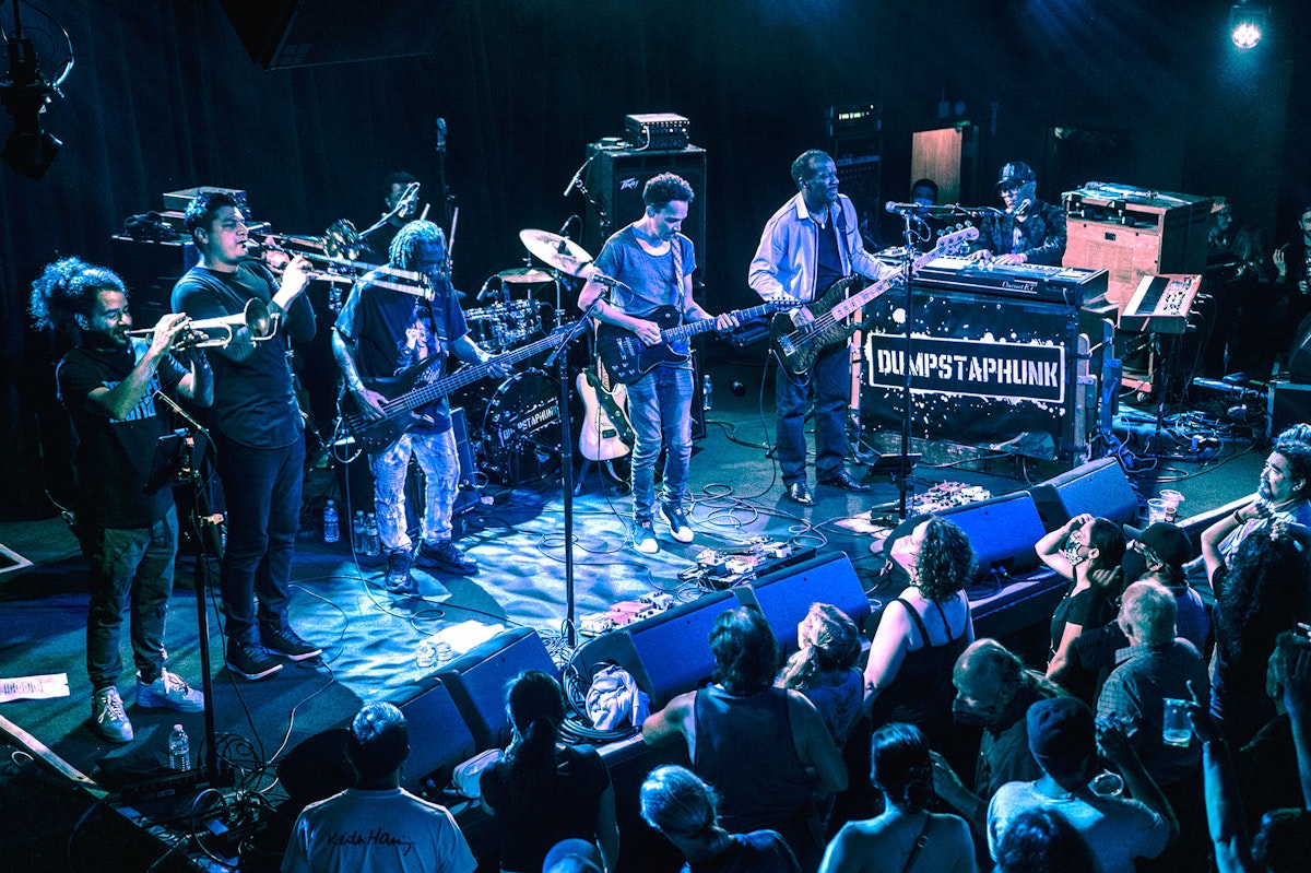 Dumpstaphunk performing onstage