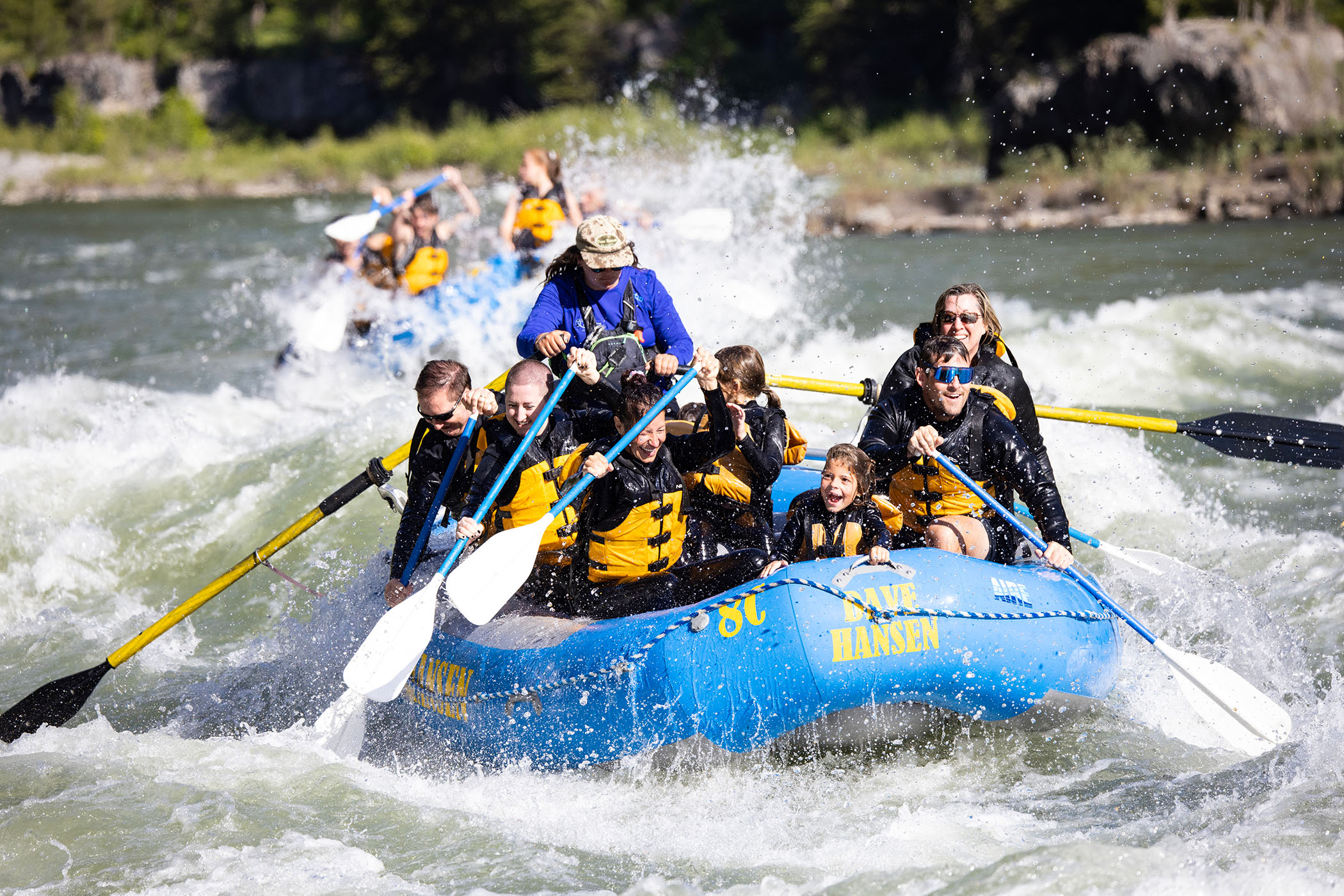 whitewater rafting with Dave Hansen