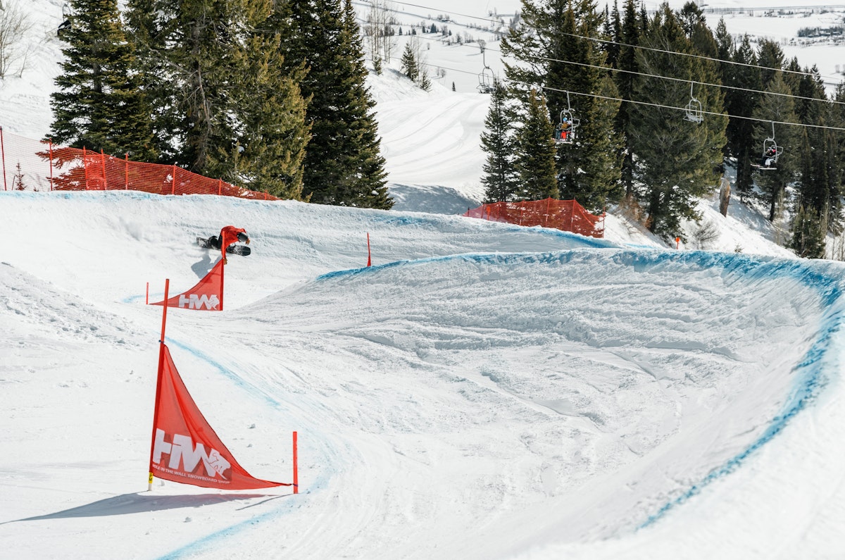 Snowboarder in Dick's Ditch