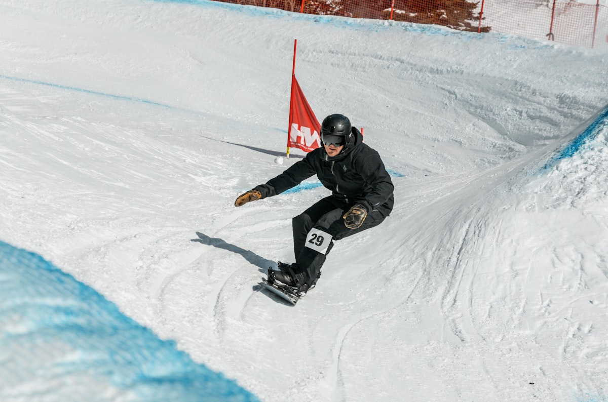 Snowboarder in Dick's Ditch