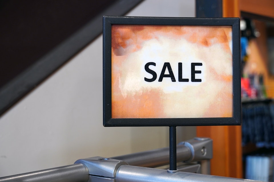 Sale sign